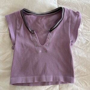 Out from under crop top